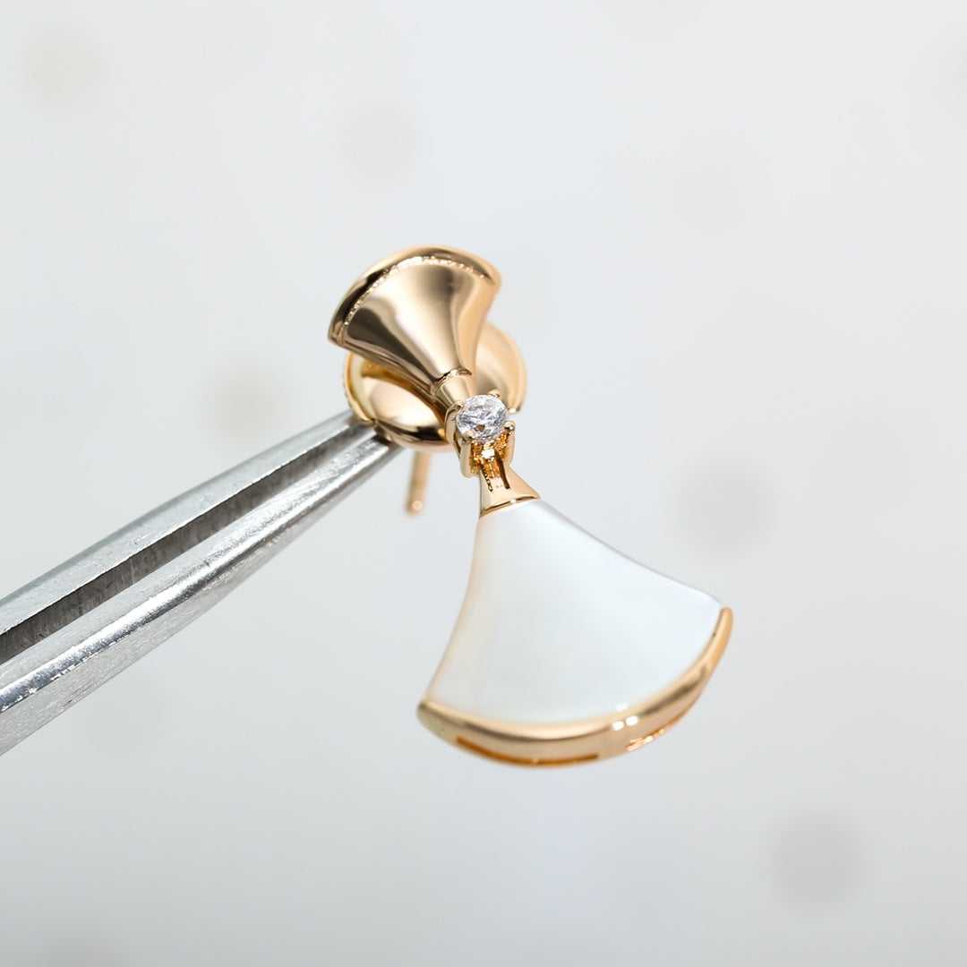 [⭐Aura]DREAM MOP PINK GOLD EARRINGS