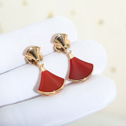 [⭐Aura]DREAM Carnelian PINK GOLD EARRINGS