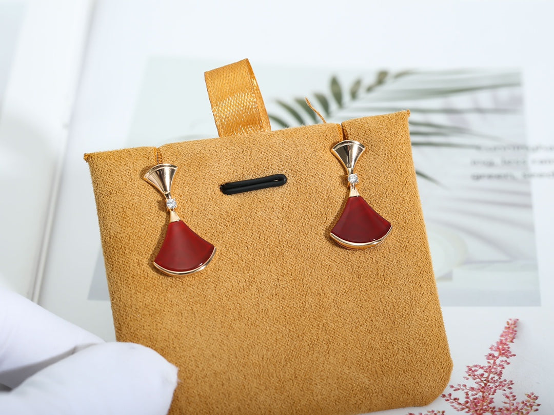 [⭐Aura]DREAM Carnelian PINK GOLD EARRINGS