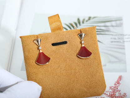 [⭐Aura]DREAM Carnelian PINK GOLD EARRINGS