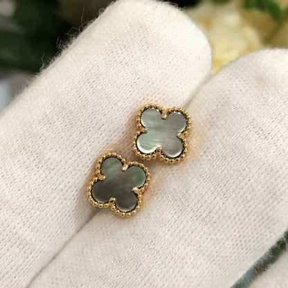 [⭐Aura]CLOVER MINI GOLD EARRINGS