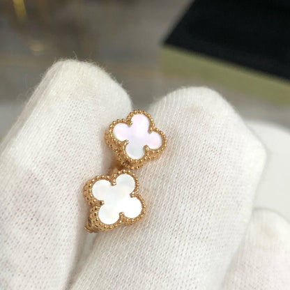 [⭐Aura]CLOVER MINI GOLD EARRINGS