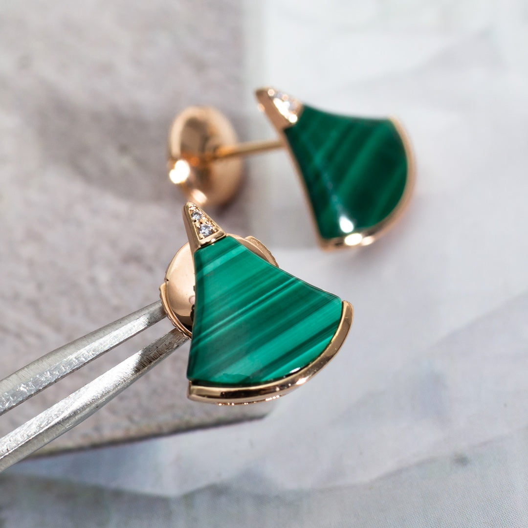 [⭐Aura]DIVAS DREAM EARRINGS PINK GOLD