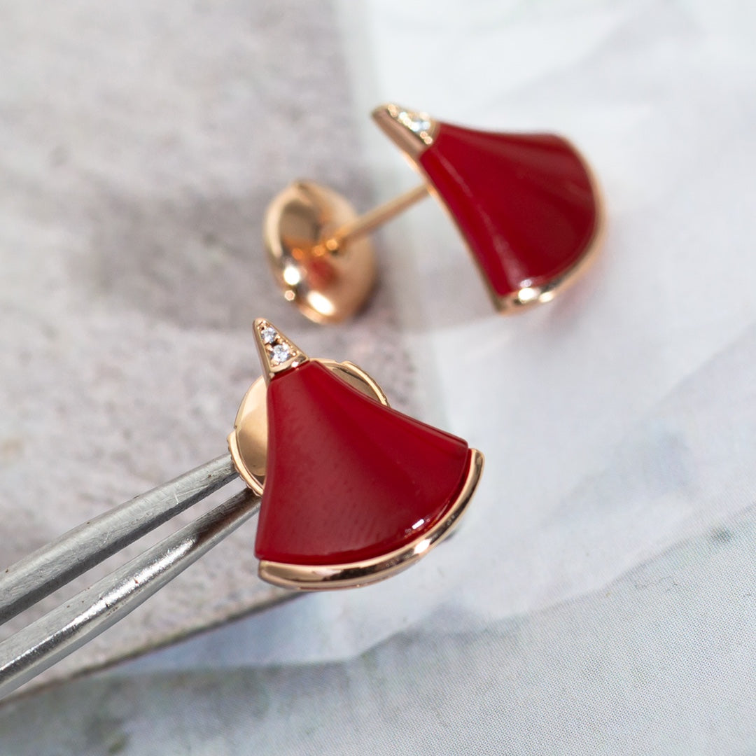 [⭐Aura]DIVAS DREAM EARRINGS PINK GOLD