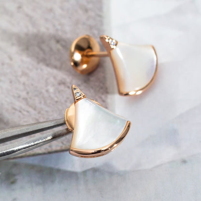 [⭐Aura]DIVAS DREAM EARRINGS PINK GOLD
