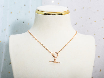 [⭐Aura]ECHAPPEE NECKLACE PINK GOLD