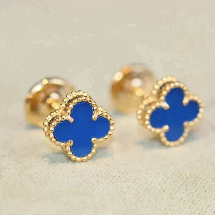 [⭐Aura]CLOVER MINI 9.5MM TURQUOISE EARRINGS