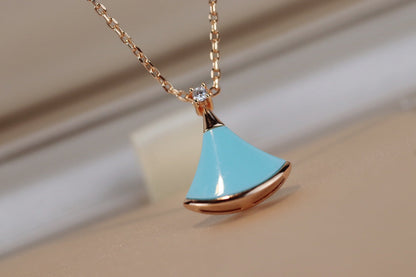 [⭐Aura]DREAM NECKLACE TURQUOISE PINK GOLD