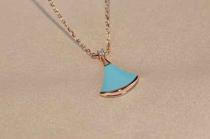 [⭐Aura]DREAM NECKLACE TURQUOISE PINK GOLD
