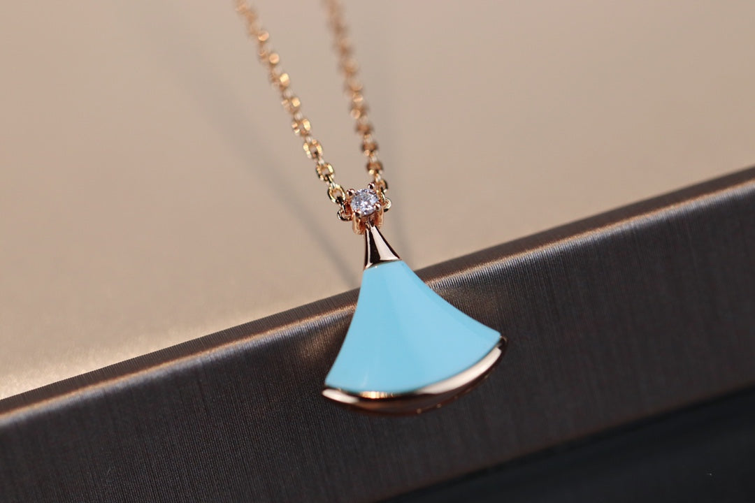 [⭐Aura]DREAM NECKLACE TURQUOISE PINK GOLD