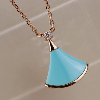 [⭐Aura]DREAM NECKLACE TURQUOISE PINK GOLD