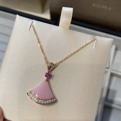 [⭐Aura]DREAM NECKLACE PINK OPAL
