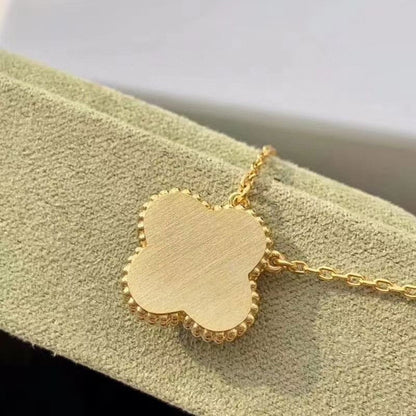 [⭐Aura]CLOVER 15MM DIAMOND TURQUOISE NECKLACE
