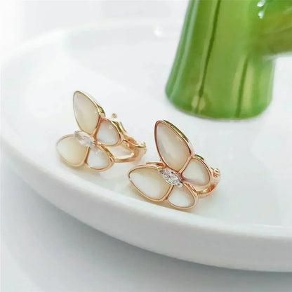 [⭐Aura]BUTTERFLY MOP DIAMOND EARRINGS