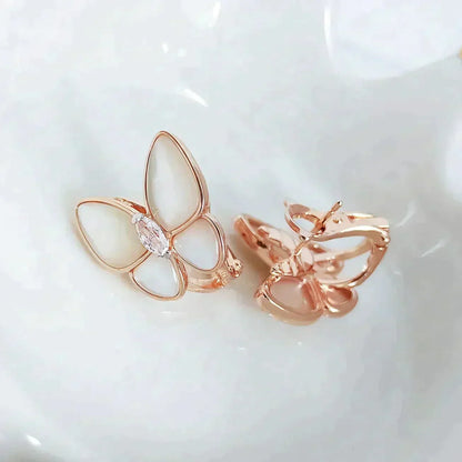 [⭐Aura]BUTTERFLY MOP DIAMOND EARRINGS
