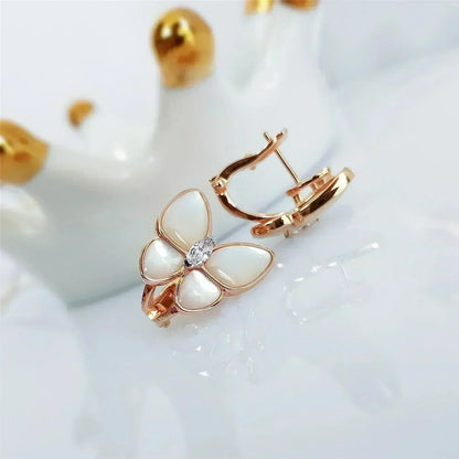 [⭐Aura]BUTTERFLY MOP DIAMOND EARRINGS