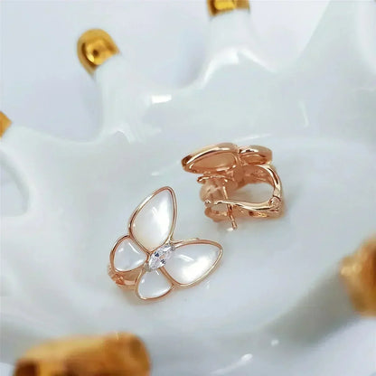 [⭐Aura]BUTTERFLY MOP DIAMOND EARRINGS