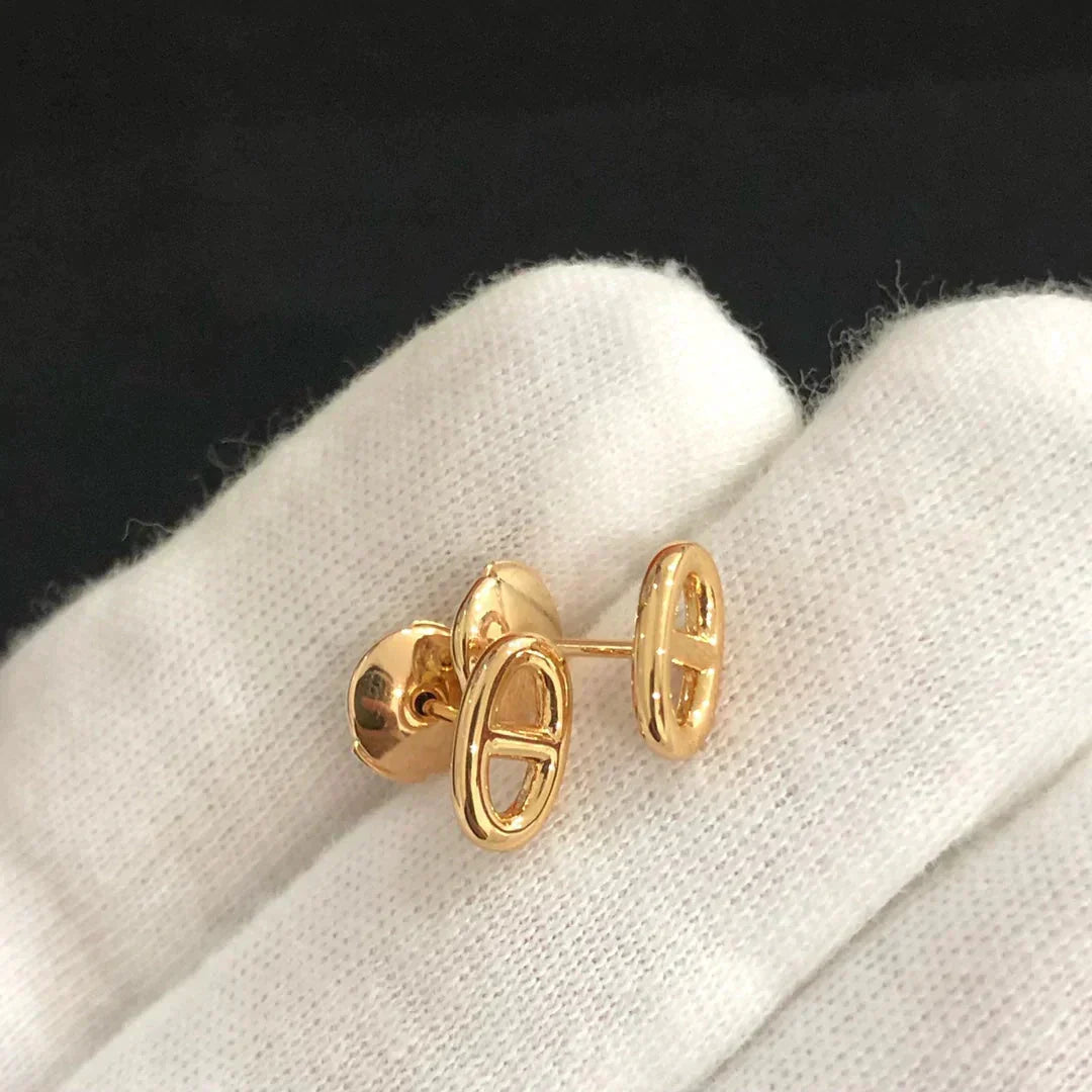 [⭐Aura]CHAINE SMALL EARRINGS GOLD AND SILVER