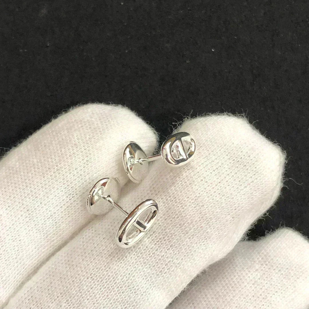 [⭐Aura]CHAINE SMALL EARRINGS GOLD AND SILVER