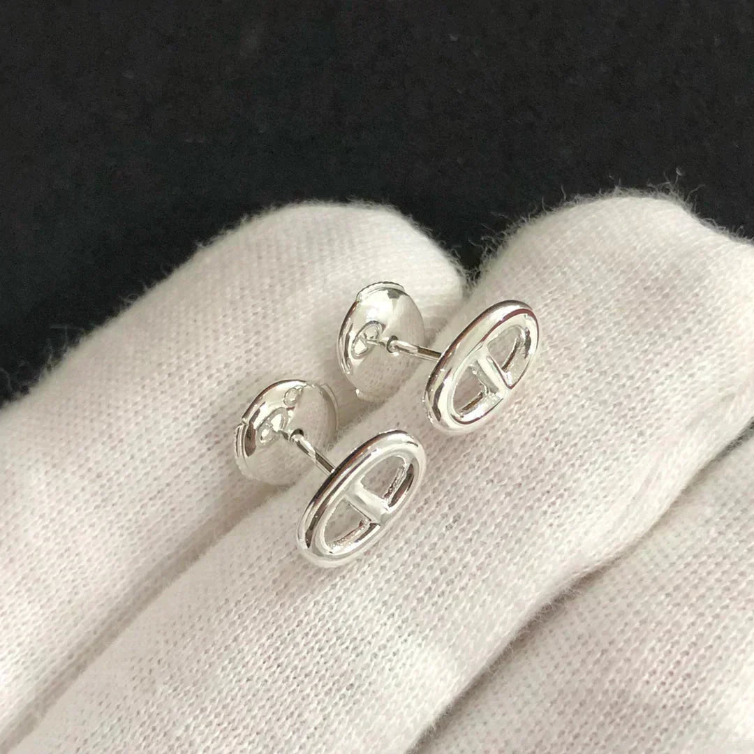 [⭐Aura]CHAINE SMALL EARRINGS GOLD AND SILVER