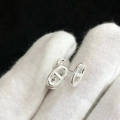 [⭐Aura]CHAINE SMALL EARRINGS GOLD AND SILVER