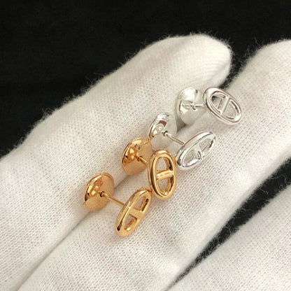 [⭐Aura]CHAINE SMALL EARRINGS GOLD AND SILVER