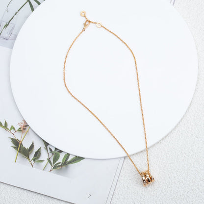 [⭐Aura]SERPENTI PINK GOLD NECKLACE DIAMOND