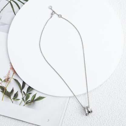 [⭐Aura]SERPENTI SILVER NECKLACE DIAMOND