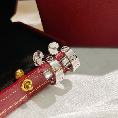 [⭐Aura]LOVE EARRINGS 5.7MM 2 DIAMONDS