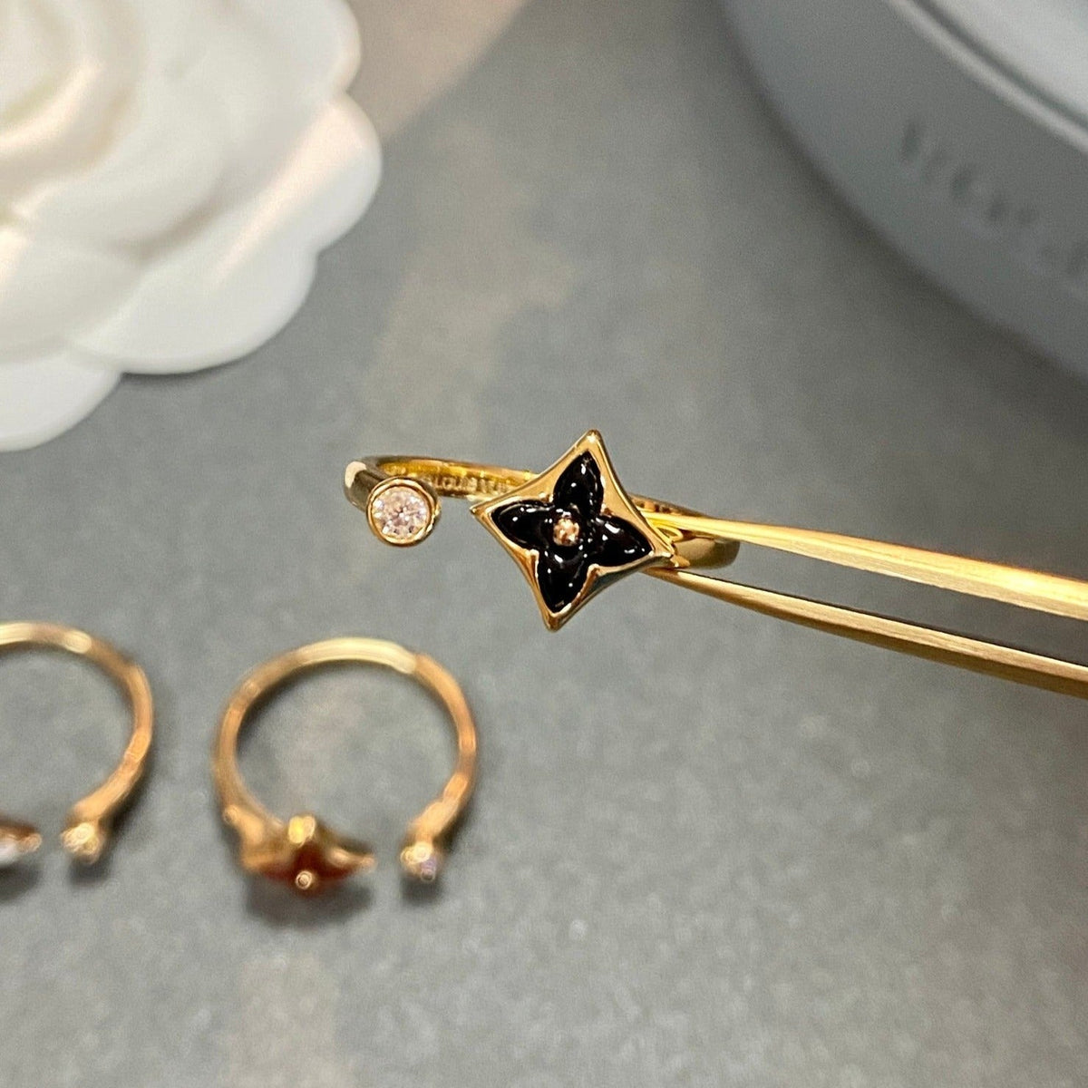 [⭐Aura]STAR 1 DIAMOND OPEN RING