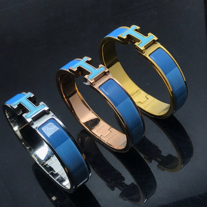 [⭐Aura]H BRACELET BLUE RAINBOW CERAMIC