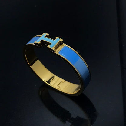 [⭐Aura]H BRACELET BLUE RAINBOW CERAMIC