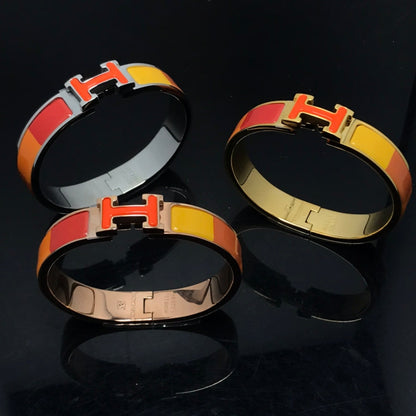 [⭐Aura]H BRACELET ORANGE RAINBOW CERAMIC