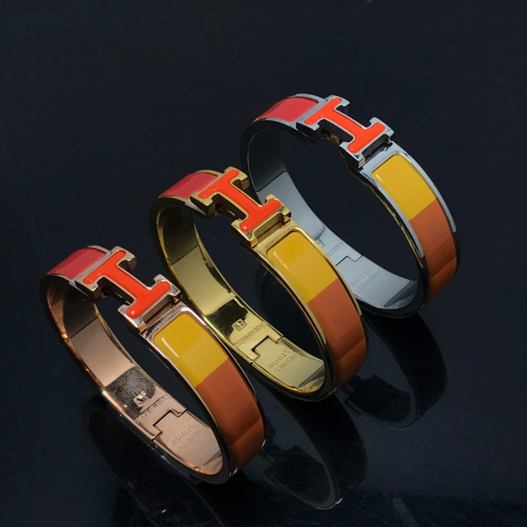 [⭐Aura]H BRACELET ORANGE RAINBOW CERAMIC