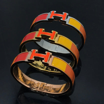 [⭐Aura]H BRACELET ORANGE RAINBOW CERAMIC