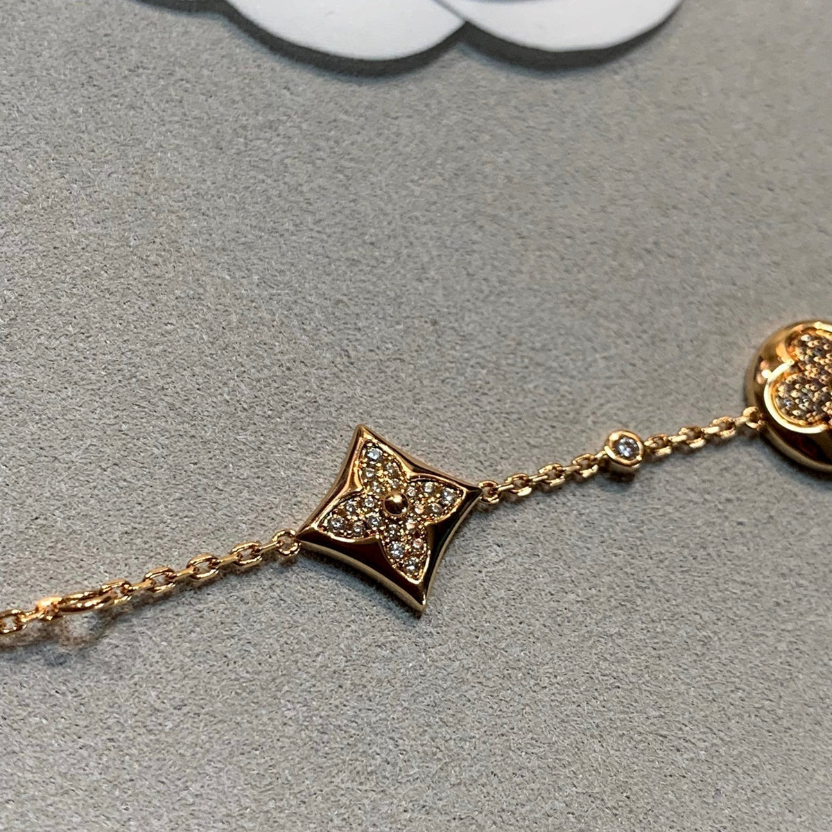 [⭐Aura]STAR AND SUN 4 MOTIFS GOLD DIAMONDS BRACELET
