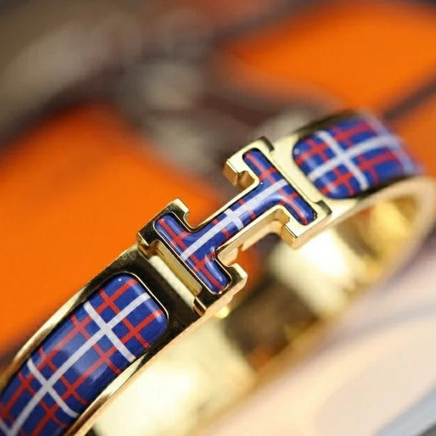 [⭐Aura]H TARTAN BRACELET 12MM