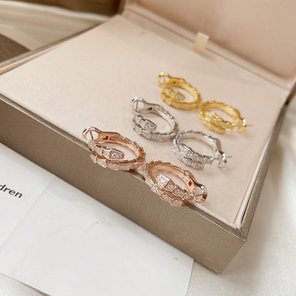 [⭐Aura]SERPENTI EARRINGS DIAMOND