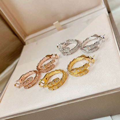 [⭐Aura]SERPENTI EARRINGS DIAMOND