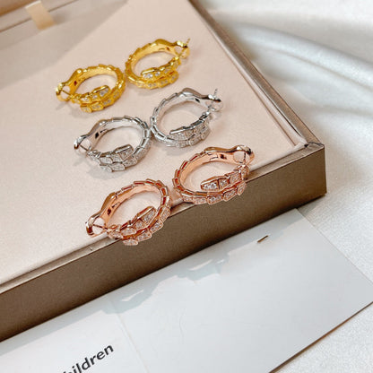 [⭐Aura]SERPENTI EARRINGS DIAMOND