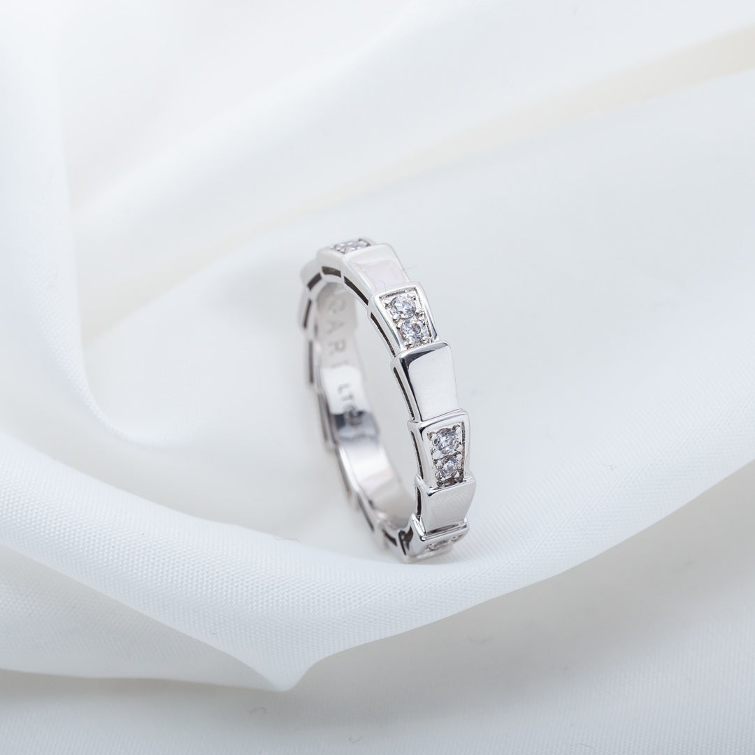[⭐Aura]SERPENTI RING SILVER  3MM