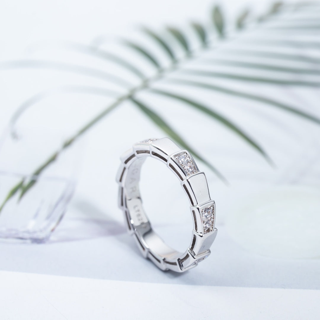 [⭐Aura]SERPENTI RING SILVER  3MM