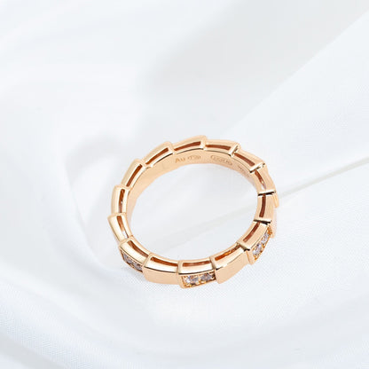 [⭐Aura]SERPENTI RING PINK GOLD  3MM