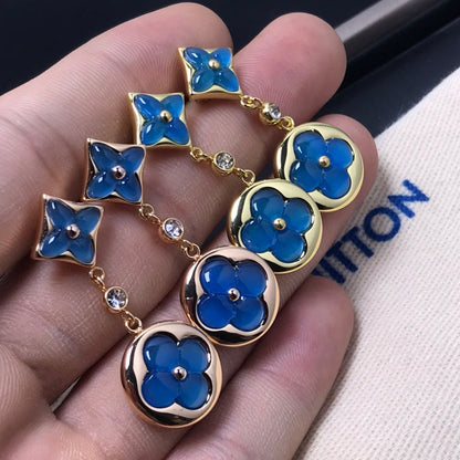 [⭐Aura]STAR AND SUN AGATE DIAMOND EARRINGS