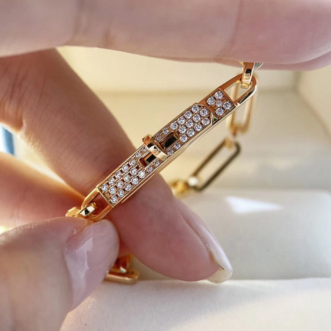 [⭐Aura]CHAINE BRACELET SMALL MODEL DIAMOND