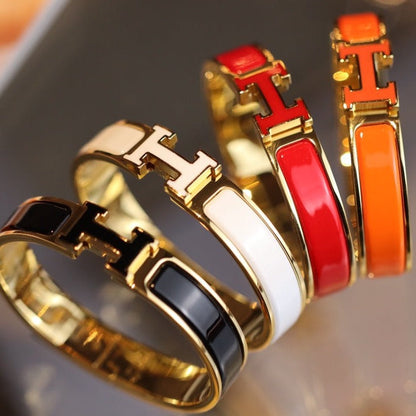 [⭐Aura]H BRACELET 12MM GOLD