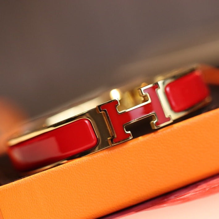 [⭐Aura]H BRACELET 12MM GOLD