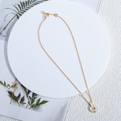 [⭐Aura]GARI NECKLACE PINK GOLD MOP