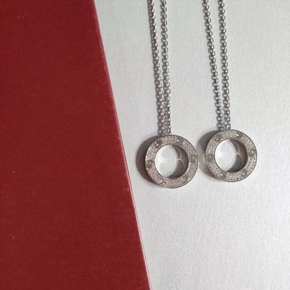 [⭐Aura]LOVE NECKLACE ADJUSTABLE SILVER