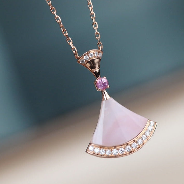 [⭐Aura]DREAM NECKLACE PINK MOP DIAMOND